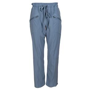 XCVI Women's Blue Jogger Pants Size L Lightweight Cropped Pants NWT